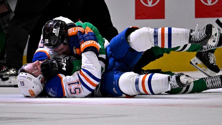 Stars, Oilers gamers brawl as Game 1 of their Stanley Cup playoffs match ends