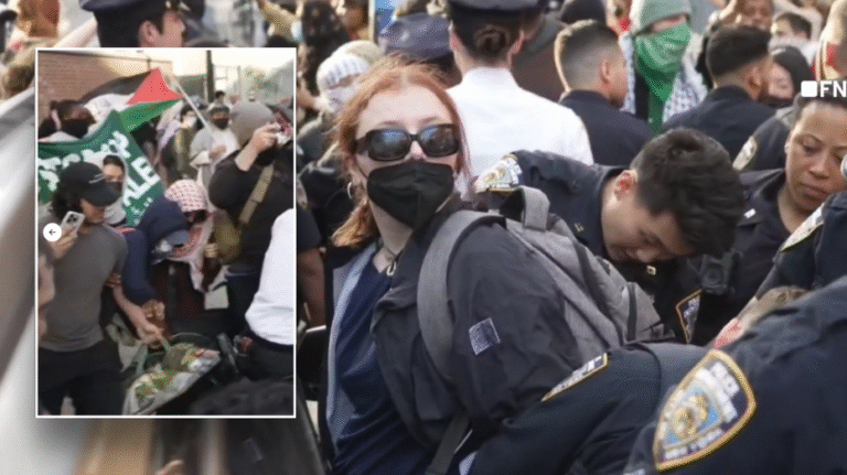Anti-Israel mob comes down on Brooklyn College in NYC as agitators brawl with cops, get tased